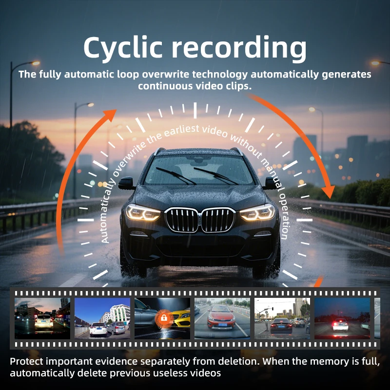 كاميرا داش أمامية مخصصة 4K وخلفية 1080P لسيارة جيب جراند شيروكي L WK Gen4 WK2 Gen5 WL موديل (A/ B/ C/ D) 2016-2025 #6