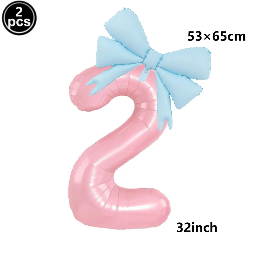 32 Zoll rosa und schwarze 0–9 Aluminiumfolien-Zahlenballons, rosa Schleifenballons, Jahrestag, Mädchen, Geburtstag, Babyparty, Party-Dekoration – Detail 3