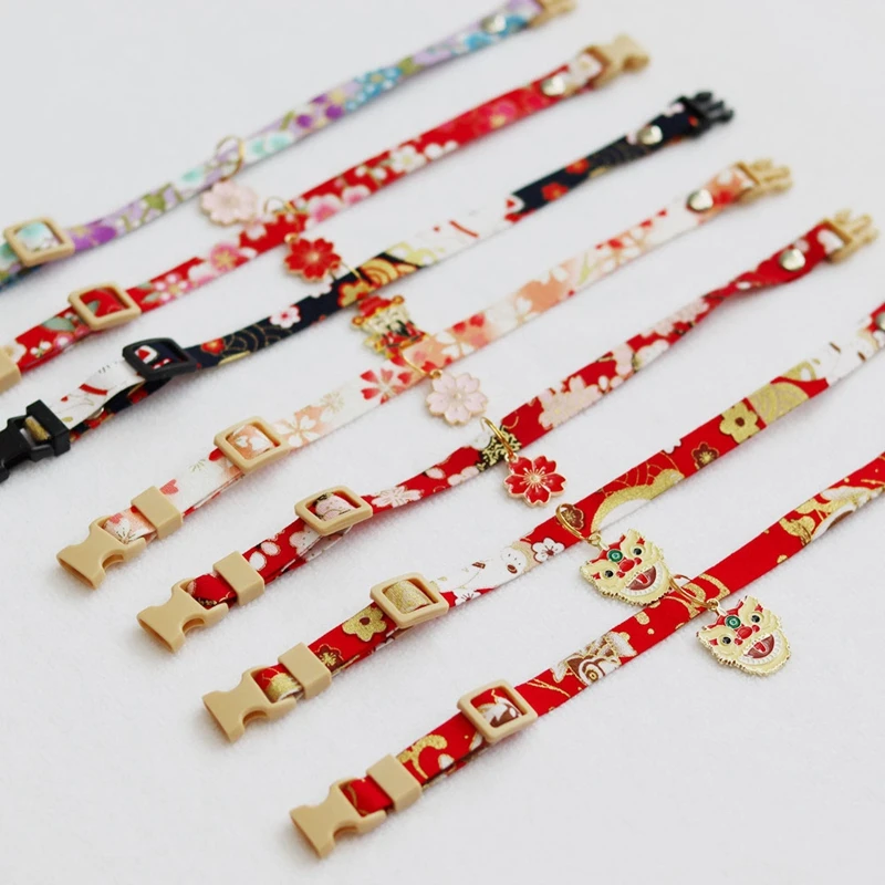Festive Pet Collar Pendant Ornament Pet New Year Collar Spring Festival Collar cats products for pets kitten accessories
