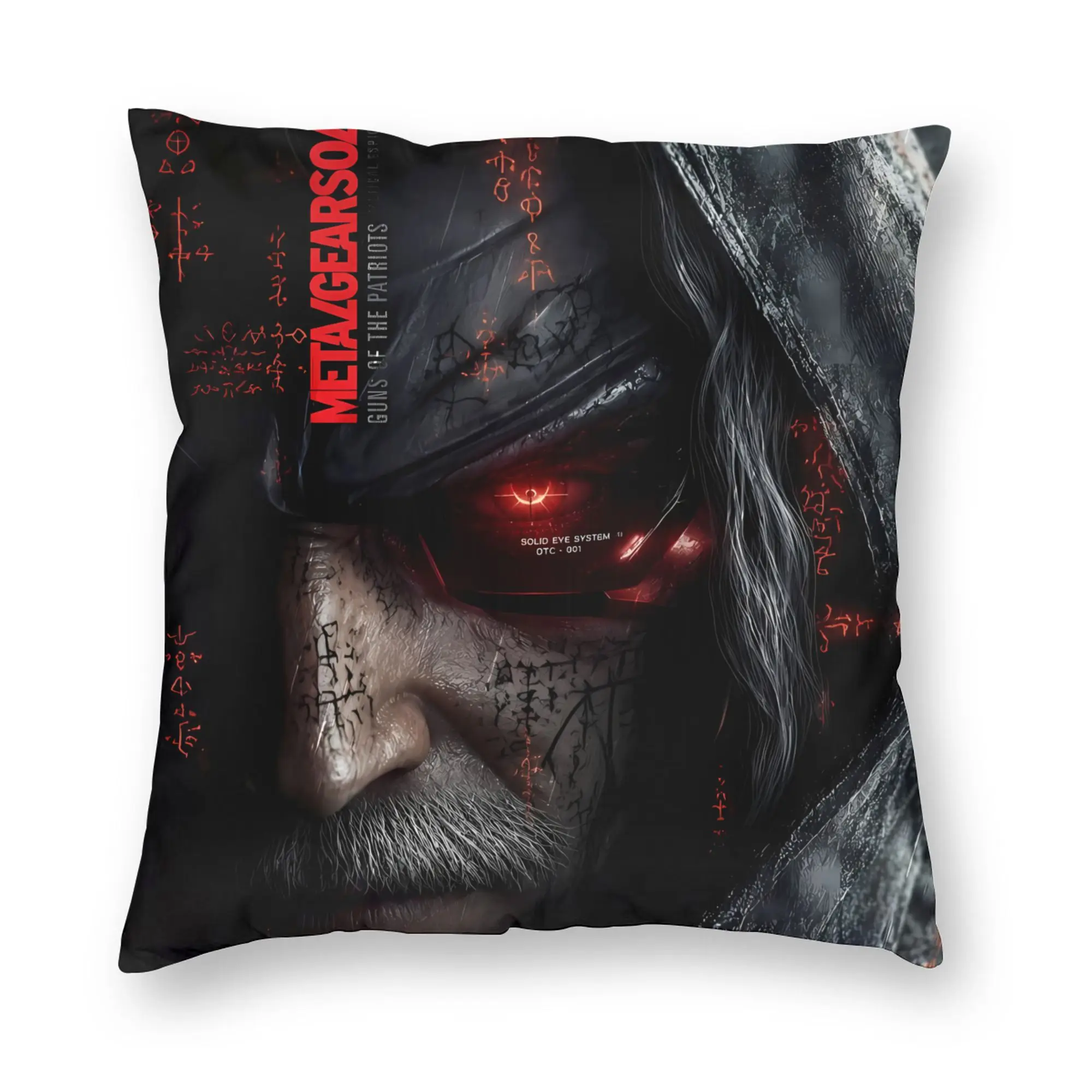 Metal Gear Solid Game Pillow Cover  Fashion Pillow Case For Sofa Home Decor Comfy Pillowcases Gift Idea