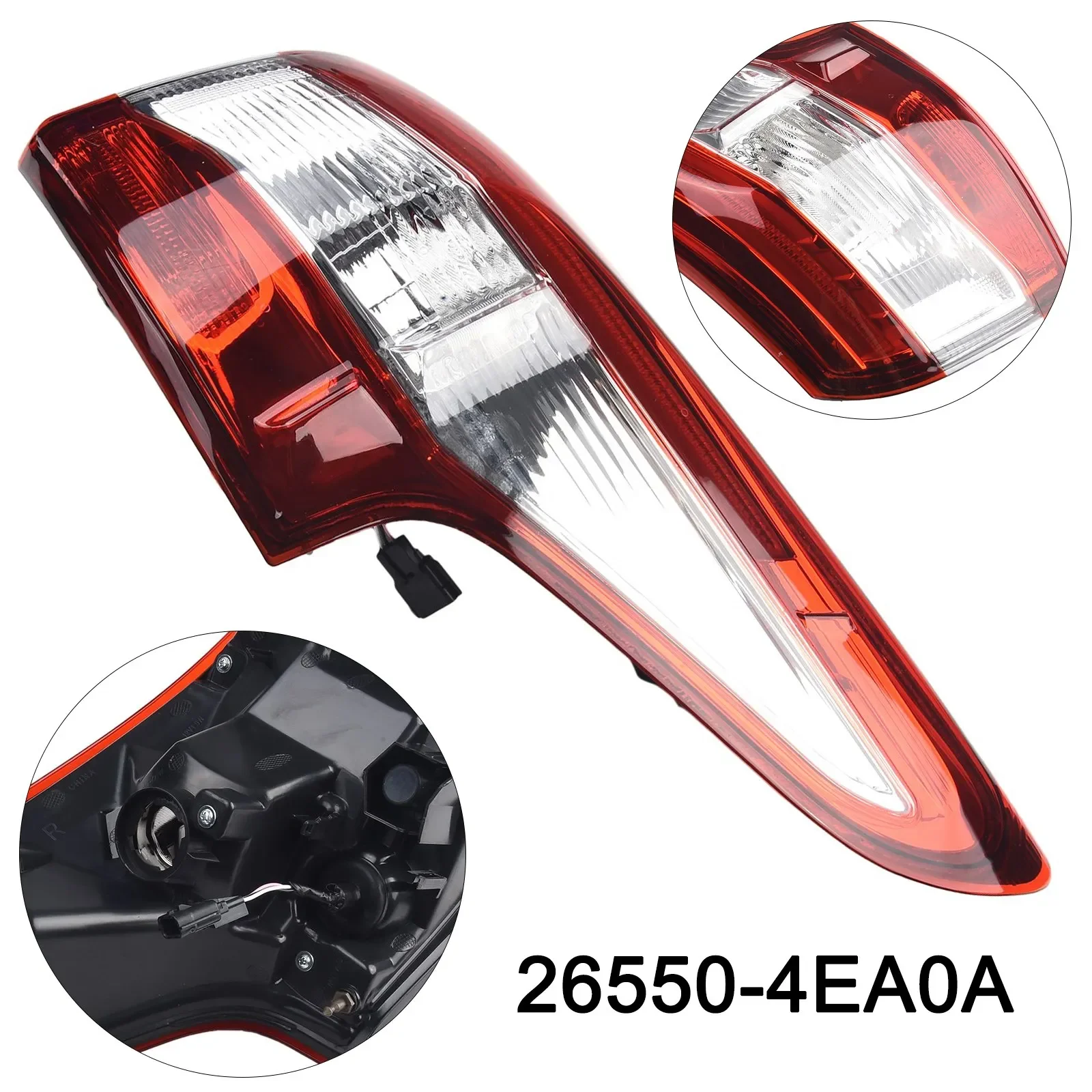 Car Lamp Tail Light Garden Outdoor Office 26550-4EA0A Accessories Plastic Red Replacement Right Rear For Nissan