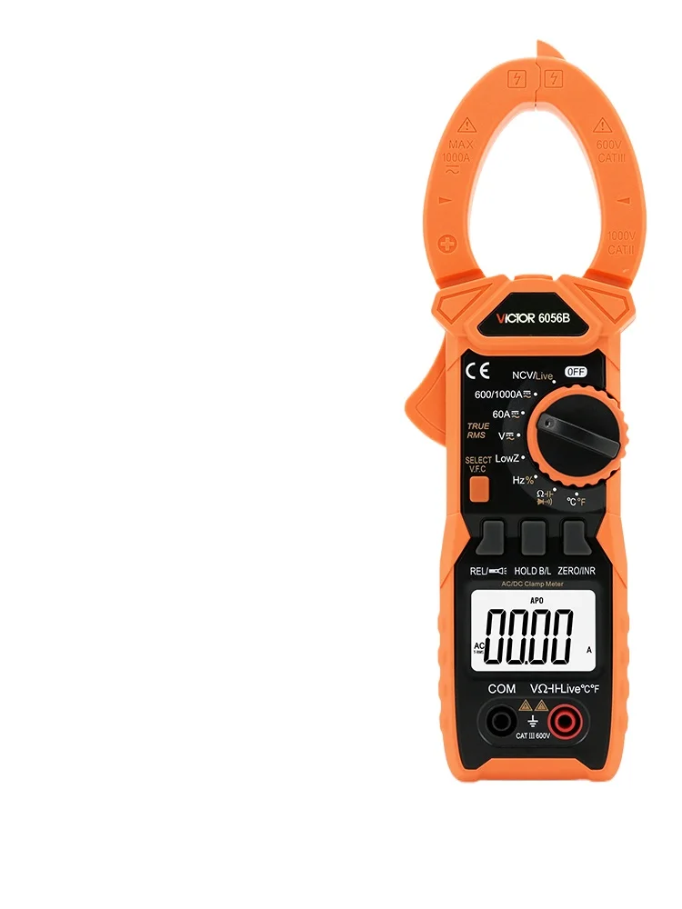 AC and DC clamp digital multimeter VC6056B/AC high-precision electrical multi-function clamp ammeter