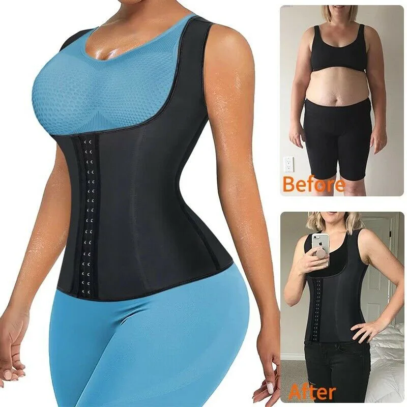 Allenatore in lattice da donna corsetto sottoseno Cincher Vest Shaper Body Shapewear controllo della pancia cintura sportiva cinturino modellante