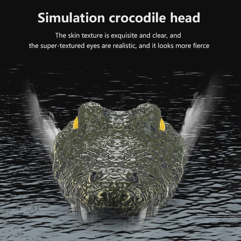 Rc Boat Kids Toy Simulation Remote Control Crocodile 2.4G Radio-control Animal Electric Toys Summer Outdoor Games Children Gift