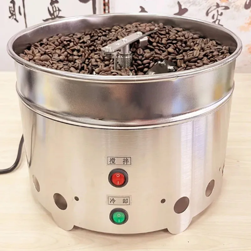 220V/1200g rotating coffee bean cooling plate cooler with dual fans and high suction household roasted bean cooling machine