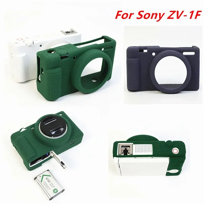 Voor Sony ZV-E10 ZV-1F zve10 zv1f anti-slip textuur ontwerp camera tas body cover protector zachte siliconen Armor Skin case