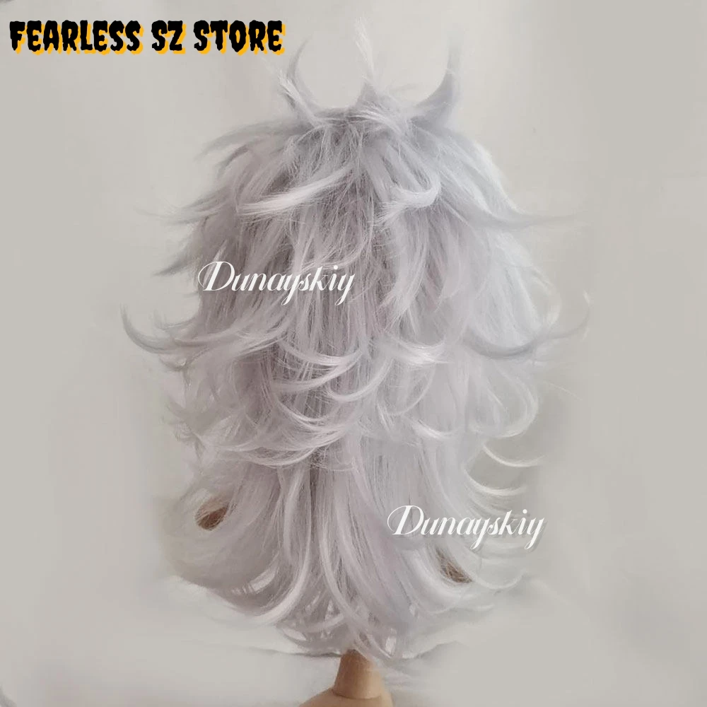 Dorohedoro Noi Cosplay Costume Synthetic Hair Long Silver White Straight Hair Anime Costume Accessory For Halloween Convention view 4
