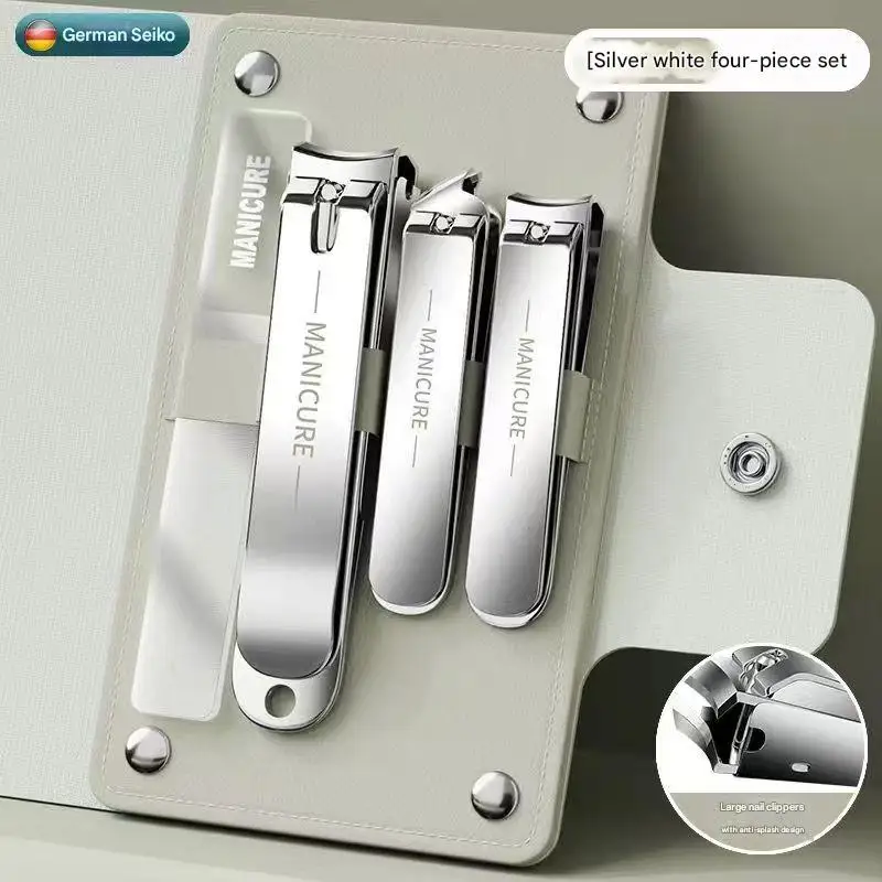 مجموعة مانيكير محمولة مكونة من أربع قطع، مجموعة تزيين للقدم، مجموعة مقصات أظافر، مقص أداة العناية الشخصية