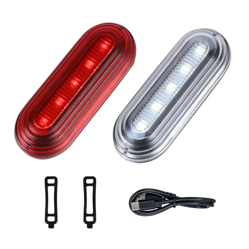 Tail Lights For Cycle Bikes Safety Lights Safety Warning Cycling Light Visible Safety Flashlight Waterproof 500mAh Battery