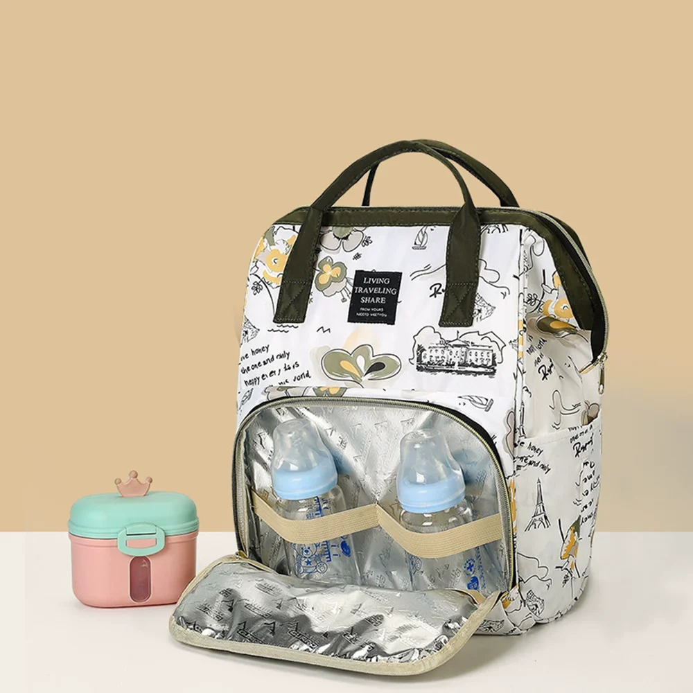 حقيبة الأم متعددة الوظائف ذات سعة كبيرة حقيبة أطفال لحقيبة ظهر الأم للحفاضات للسفر دروبشيبينغ