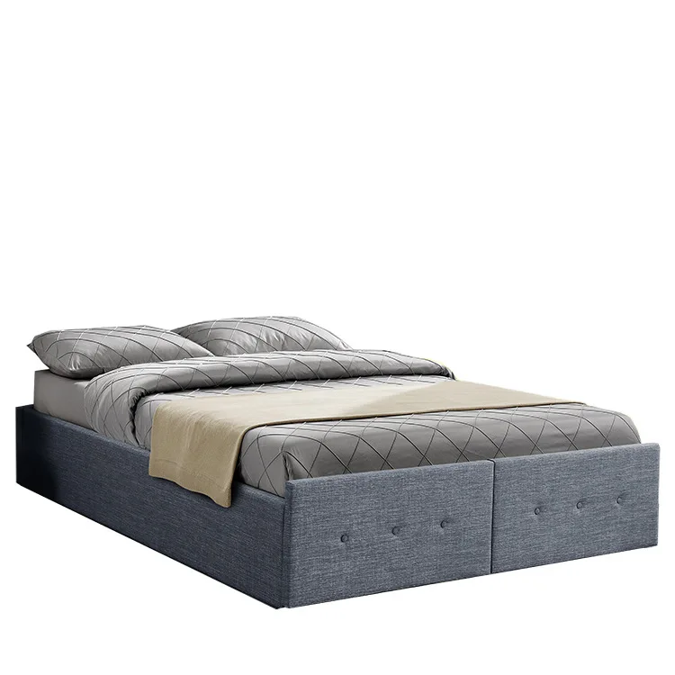

No bedside pneumatic storage single bed double bedroom