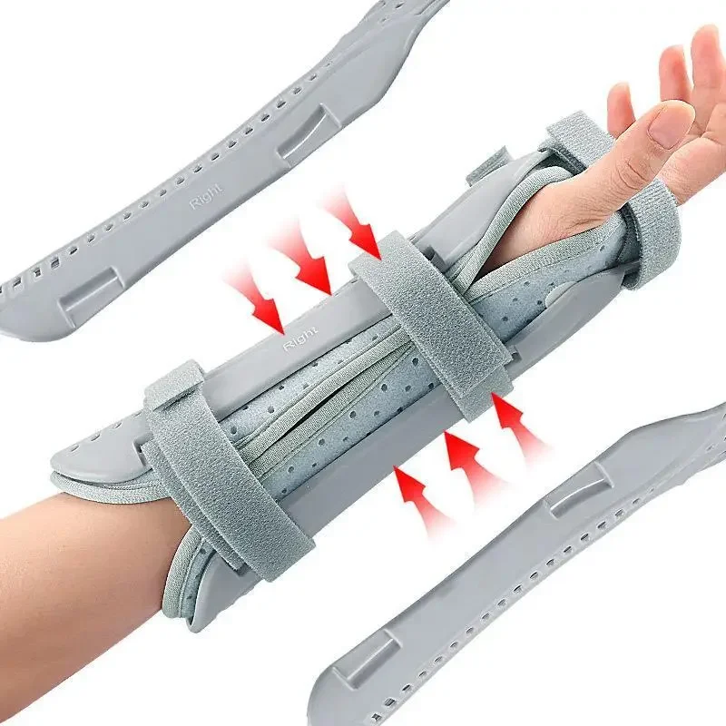 Adjustable Carpal Tunnel Wrist Brace Support Pad Forearm Splint Strap Protector for Wrist Fracture Sprain Injury Rehabilitation