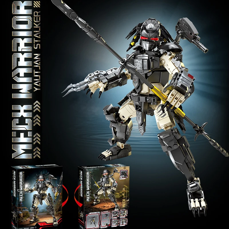 IN STOCK MOC Technical Mecha Alien Building Blocks Model Predator Robot Bricks Assembling Toys for Children Christmas Gift Set