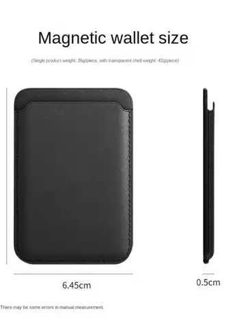 Offical Magnetic Finewoven Card Holder Leather Wallet For iPhone 18 17 16 15 14 13 Pro Max Samsung S26 S25 S24 Ultra Plus Cover