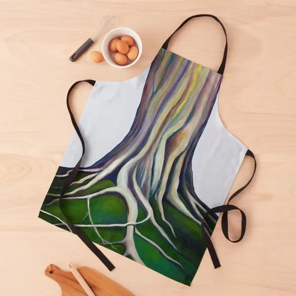 

Roots- "Be Cool ; Stay Grounded!" Apron Chef Accessory women's work Woman Kitchens Cute Kitchen Apron