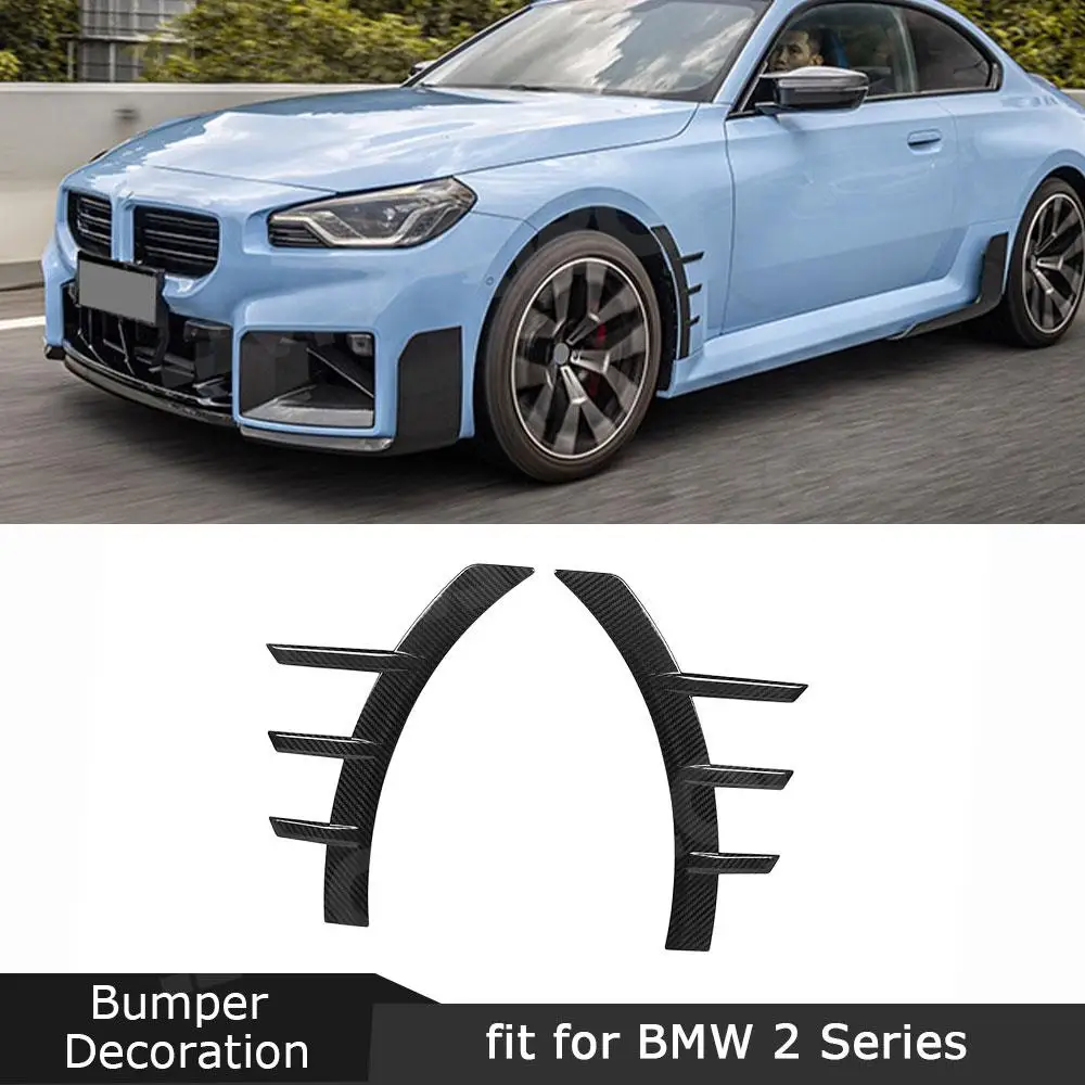 Dry Carbon Fiber Front Rear Wheels Bumper Spoiler Fender Canard Vent Eyebrow Splitter Trim for BMW M2 G87 2023+ FRP Accessories