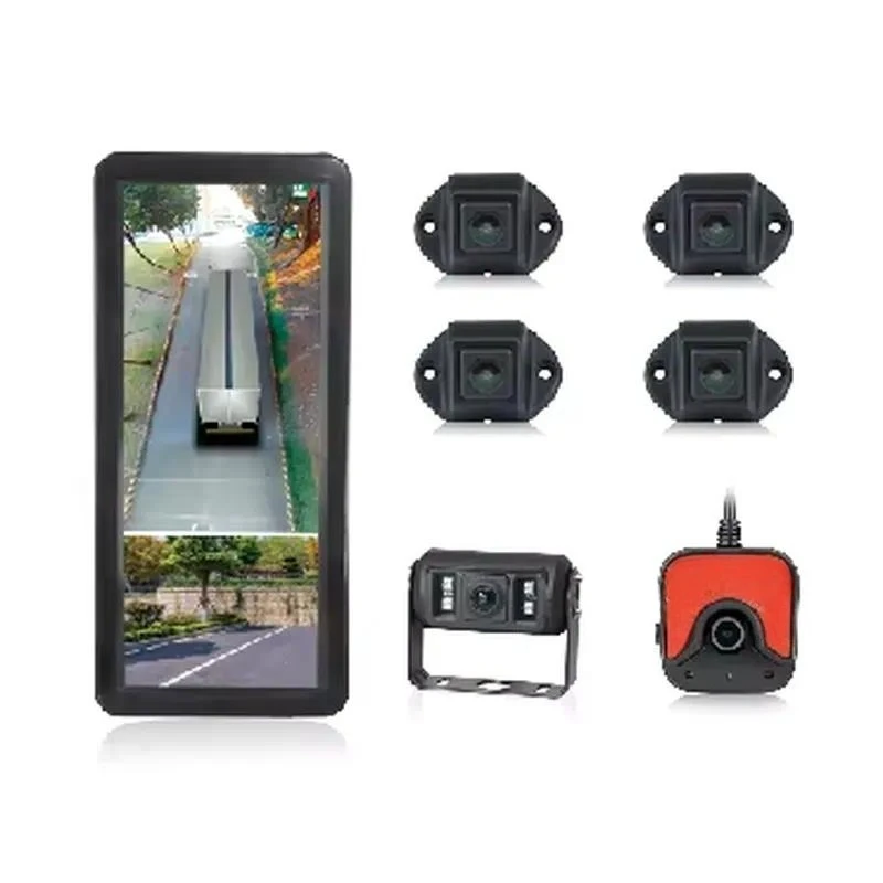 STONKAM 6CH 360 Panoramic 12.3 Inch Electronic Rearview Mirror System for Bus Truck With Recorder IPS Touch Control