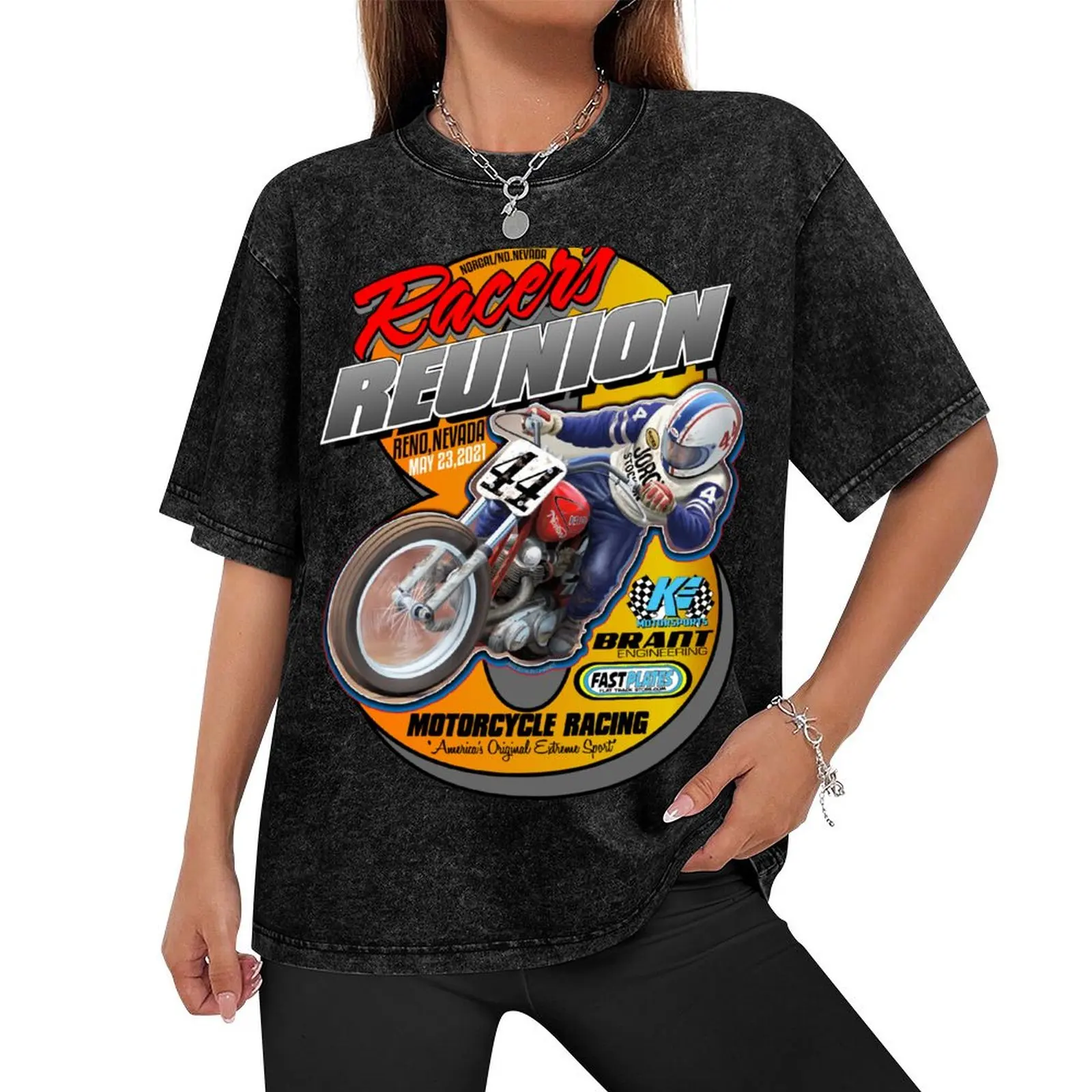 Racers Reunion 2021 Reno Nev T-Shirt quick drying cute clothes vintage t shirts Men's t-shirts