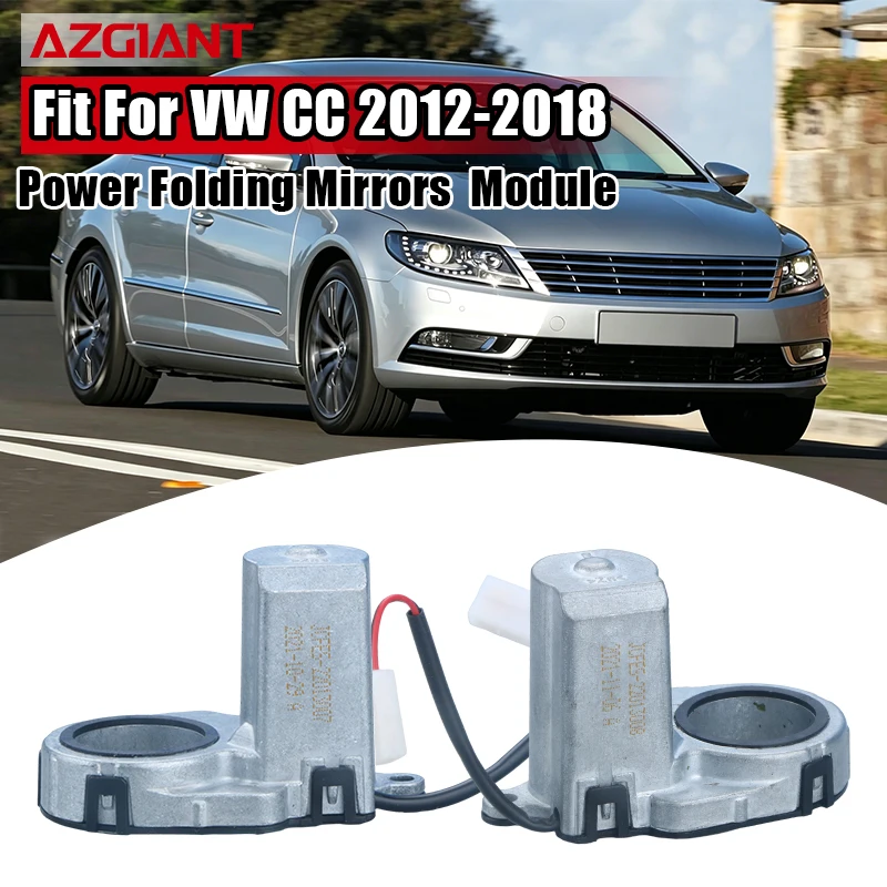 AZGIANT Power Motor Actuator Folding For 2012-2018 VW CC Side Rearview Door Mirrors Compatible with Universal Repair Kit