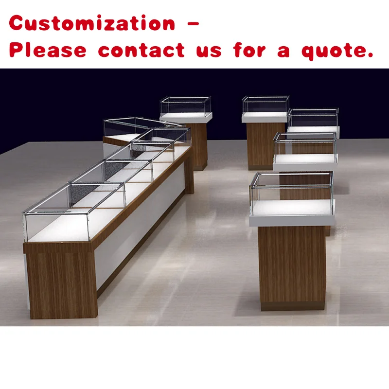 

на заказ. Заводская поставка ювелирных изделий Полностью стеклянная витрина магазина Ювелирный магазин Шкаф для ювелирных изделий со светодиодом