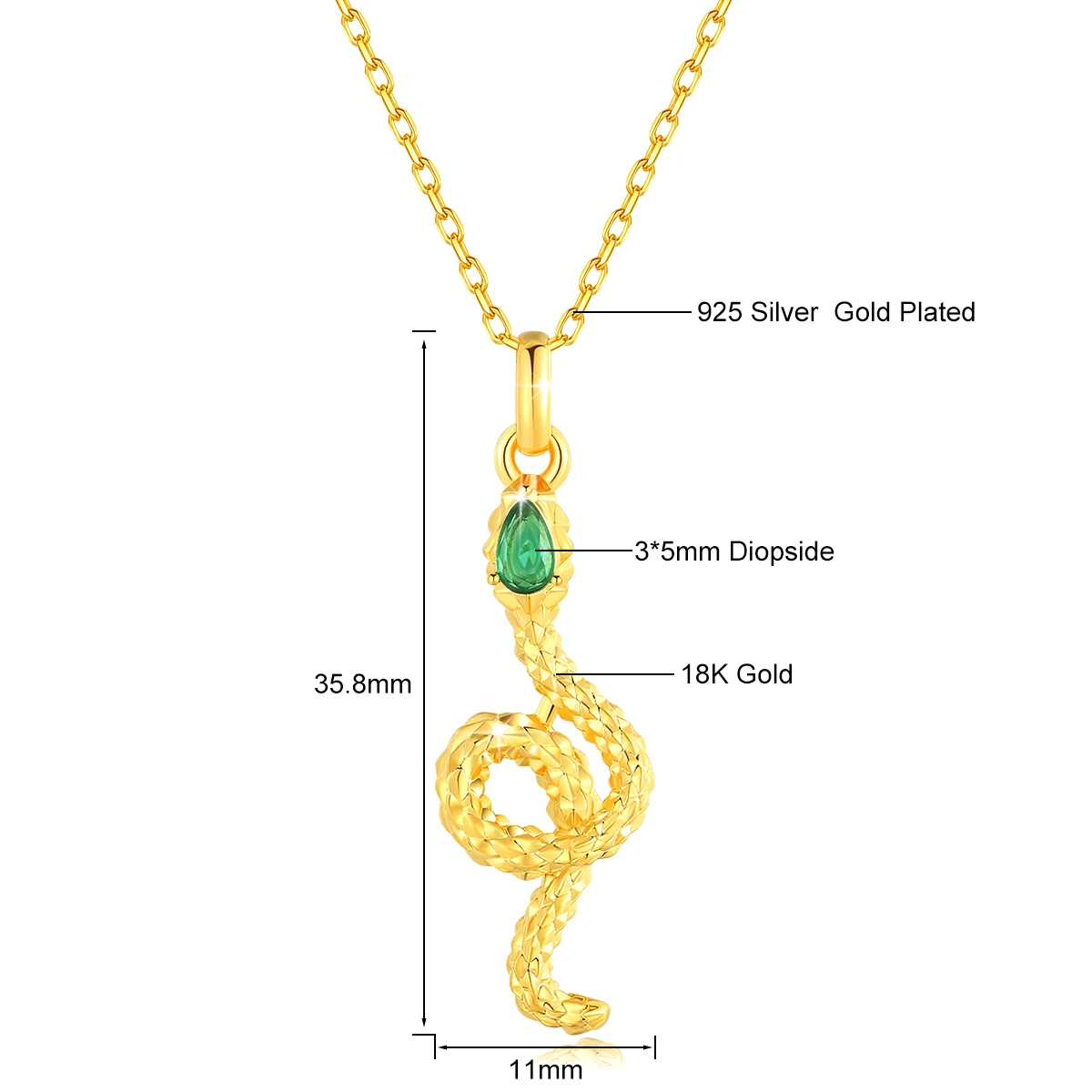 NONE Authentischer AU750 echter 18-Karat-Gold-Engel-Anhänger „Fall in Love“, für Damen, Gelbgold, Geschenk, stilvolles Geschenk, edler Schmuck 10