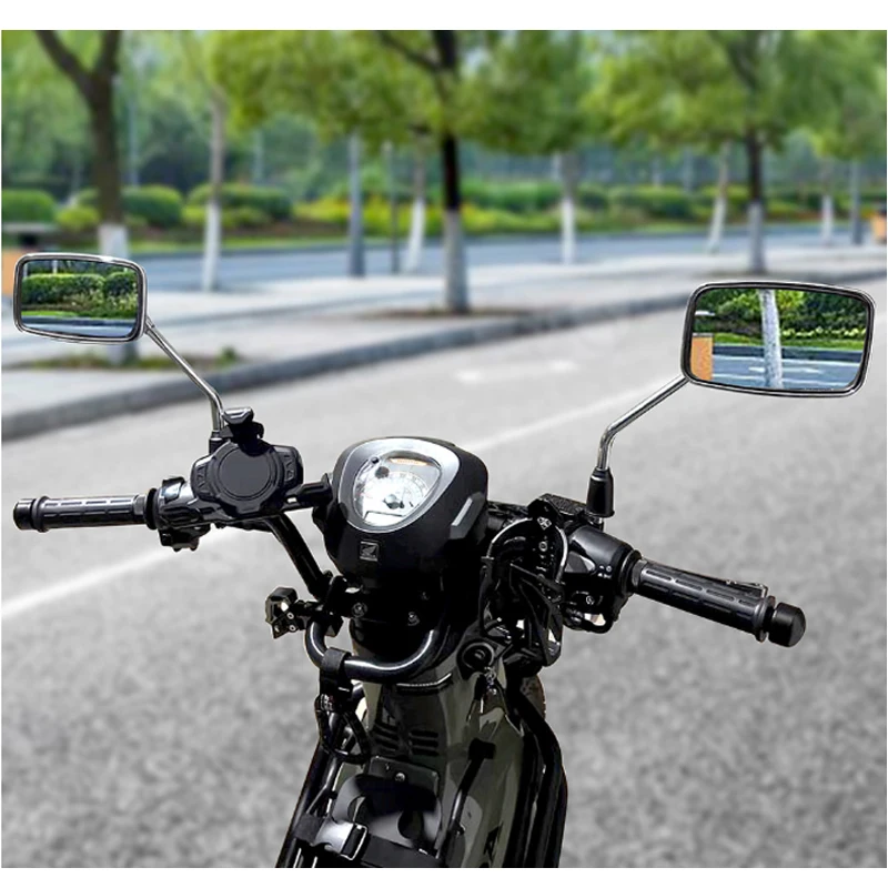 Motorcycle Rearview Mirrors Side Mirror M10 Universal Chrome For YAMAHA Honda Yadea Haojue Vespa Peugeot BMW Scooter Motocross