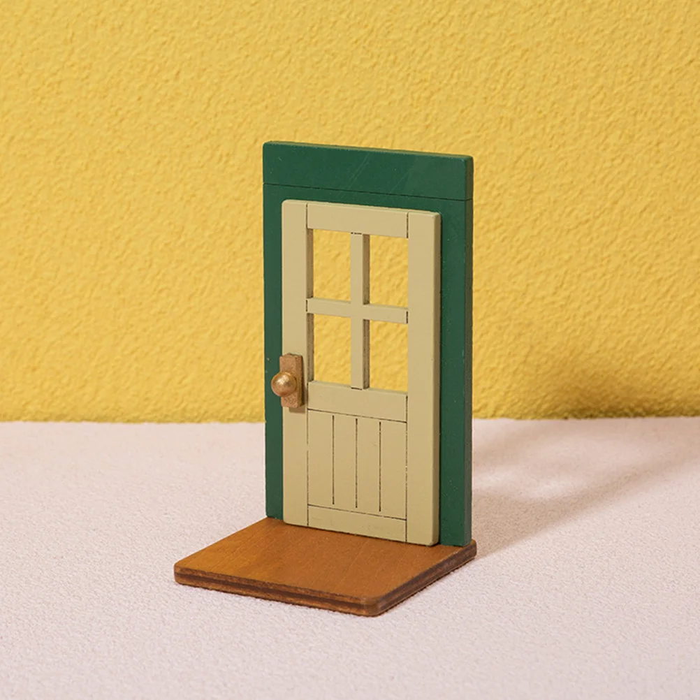 

Wooden Mini Furniture Door Tiny House Decor Bedroom Realistic Unique Miniature Home Accessories Party