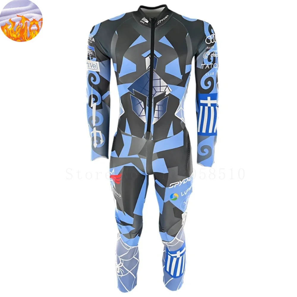 Men Performance GS Snow Wear, Snowboarding Snow Ski Jumpsuit,Sports Training Overalls, Snow Outfit,Winter Flange Jumpsuits