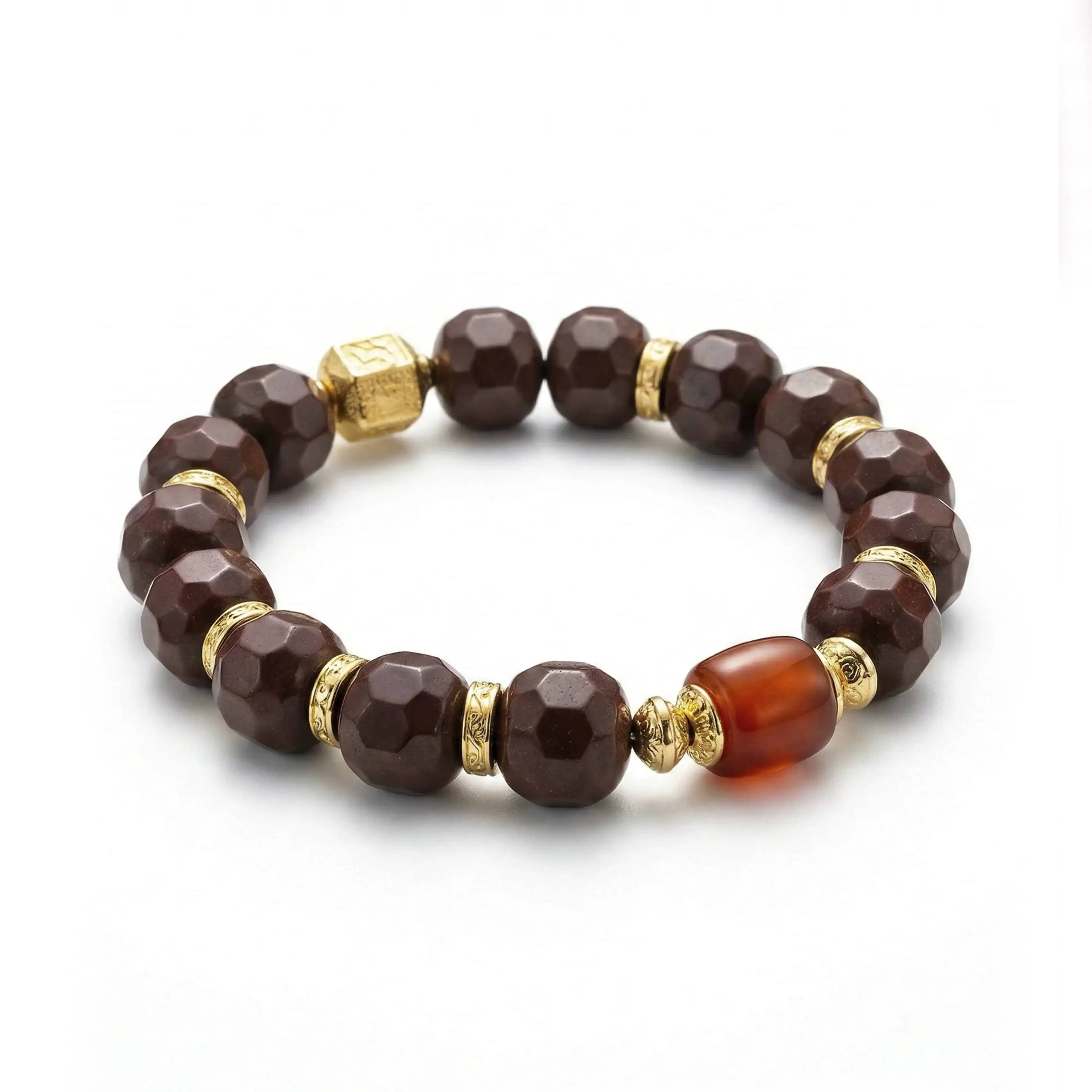 A Starry River Beaded For Women Gold-Colored Accessory Jewelry / Chinese Tea Ceremony Purple Clay Bracelet