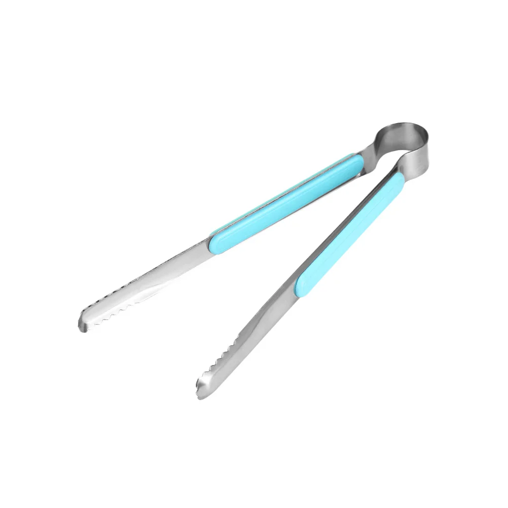 

Stainless Steel Barbecue Clip Thick Skyblue Silver Mirror Finish One Piece Structure Easy to Use Bbq Accessories