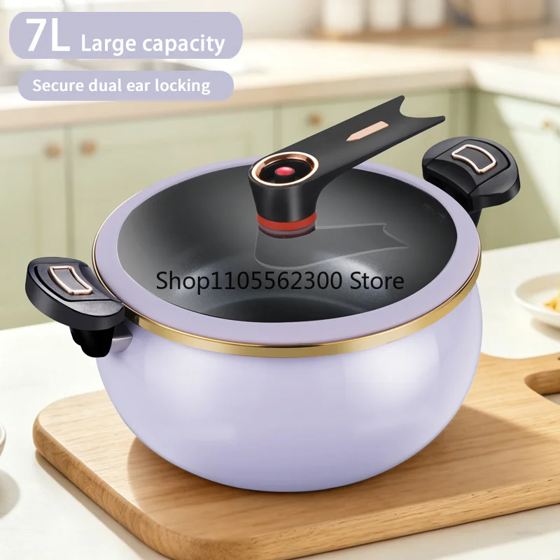 7L Large Capacity, 26cm, Suitable for Home Use, Multi-Functional Non-Stick Pot for Stewing and Cooking Soup