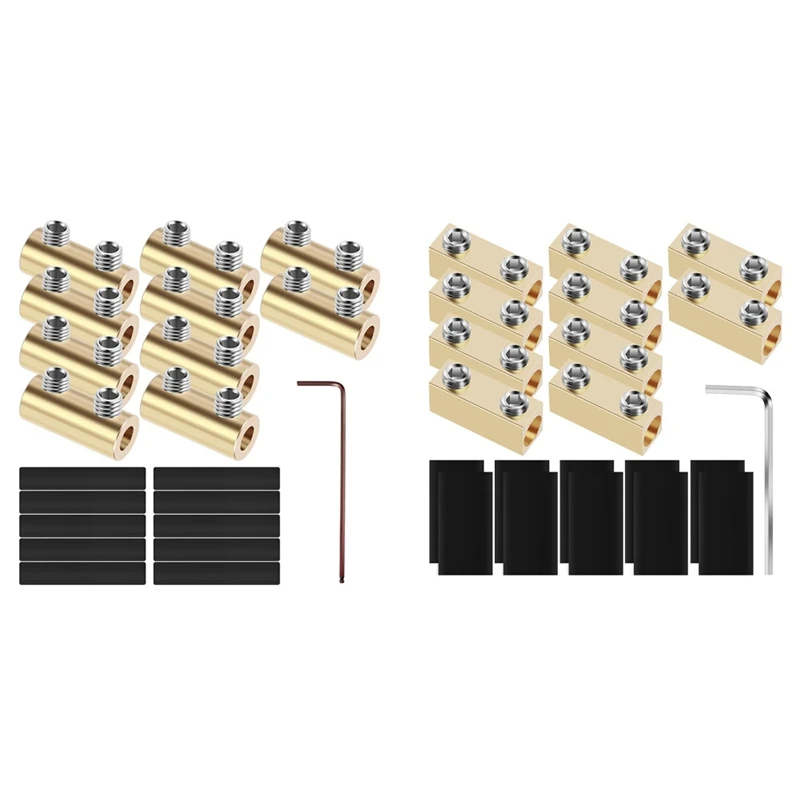 10Pcs Wire Connector Nut Kit Copper Splicing Wiring Connector Waterproof Circuit Wire Connecting Terminal