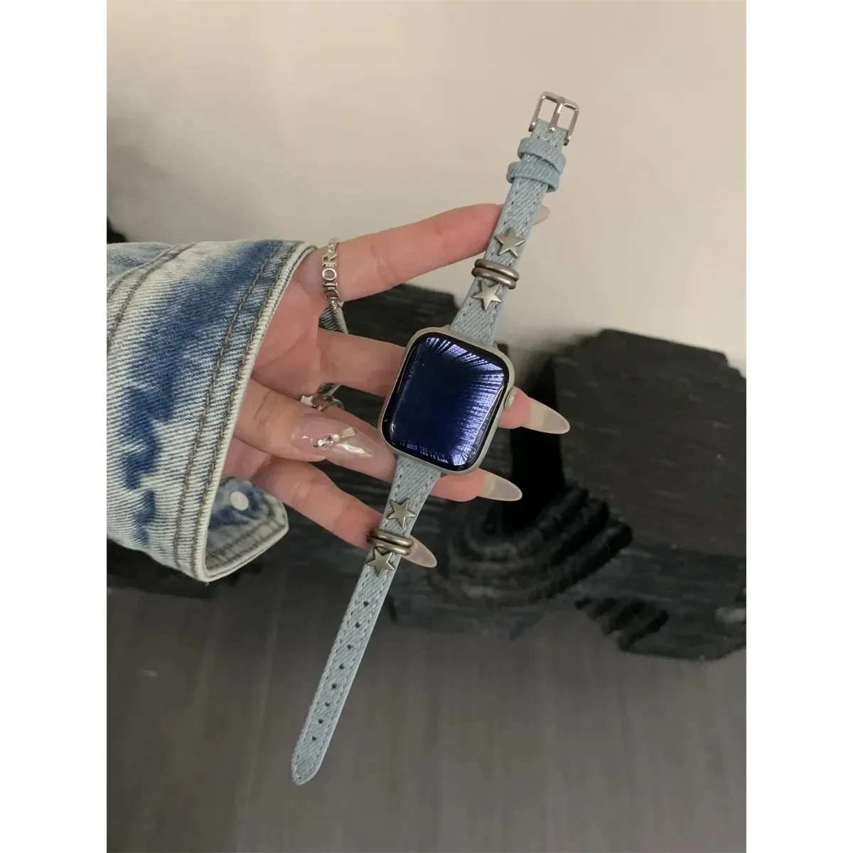 Uhrenarmband für iWatch 42/44/45/46/49 mm 38/40/41 mm, modisches und freizeitliches Uhrenarmband für die Uhrenserie Ultra2, Serie 10/9/8/7/6/5/4/3/2/1_voghion.com