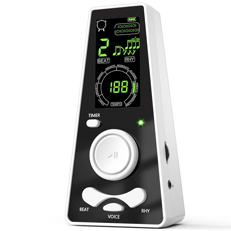 Digital Metronome For Piano Guitar Violin Drum Instruments Volume & Beat Speed Adjustable Smart Universal Musical Tools Durable