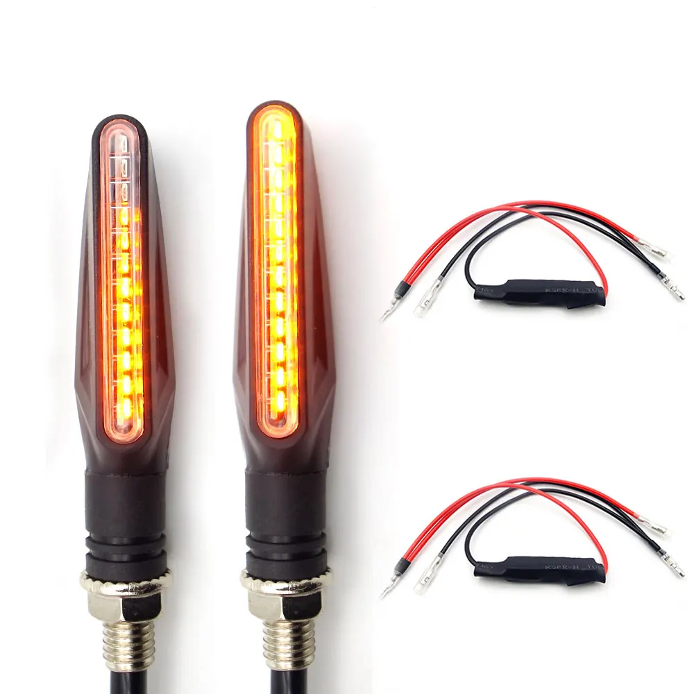 Motorbike LED Turn Signal Indicator Blinker Sequential DRL Flashing Lights FOR SUZUKI K1 K2 K3 K4 K5 K6 K7 K8 K9 K10 K11 K12 K13