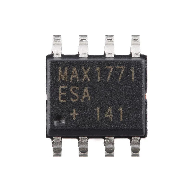 10pcs/Lot MAX1771ESA+T SOP-8 Switching Controllers 12V or Adjustble,High-Efficiency,Low IQ,Step-Up DC-DC Controllr