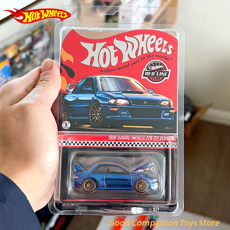 

Оригинальная модель автомобиля Hot Wheels Red Line 1/64 RLC 1998, Subaru Impreza 22B-STi, лимитированная коллекционная модель украшения для комнаты, игрушки в подарок