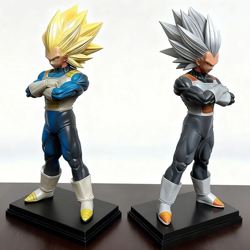 33cm Figurka Vegeta z Dragon Ball Z Anime DBZ Super Saiyan 3 Figurka Akcji Zabawki Manga Figurka PVC GK Statuetka Ozdoby Prezent dla Dzieci