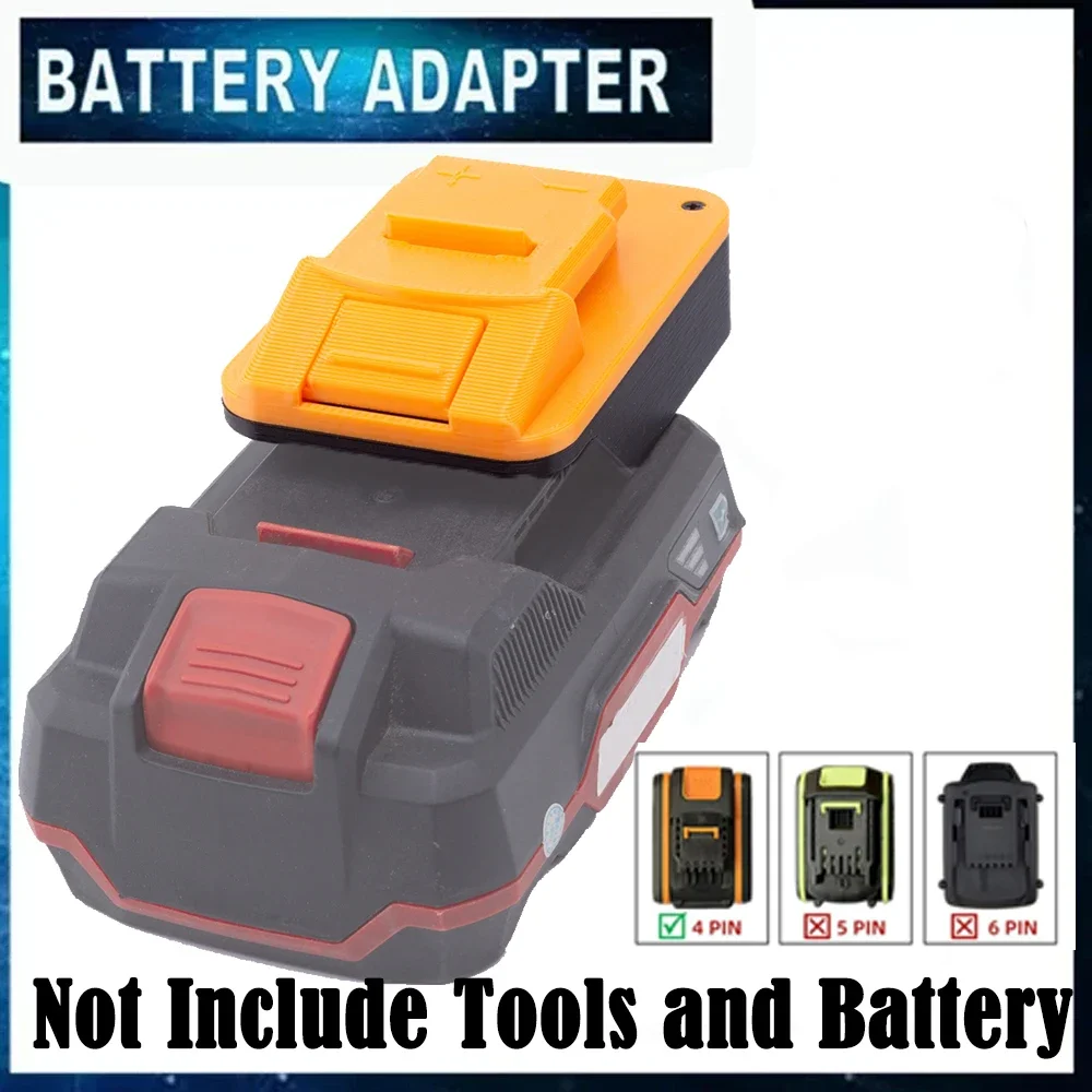 Battery Converter For Lidl Parkside X20V Team Lithium To for Worx 4PIN 20V Li-ion Power Tools Connector (Not include battery)