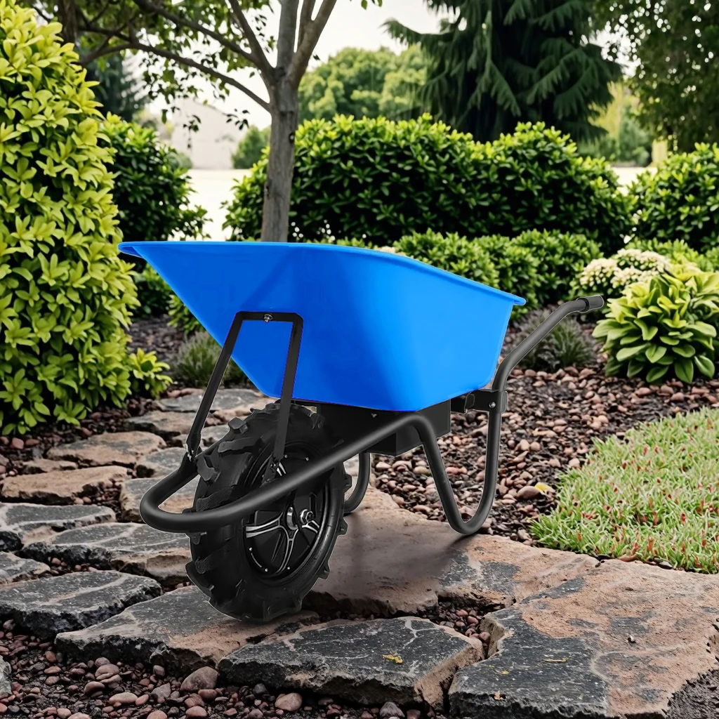 

HYSTRONG Heavy Duty Wheelbarrow Electric Power Double Wheel Wheelbarrow Industrial Wheelbarrow HY-T15