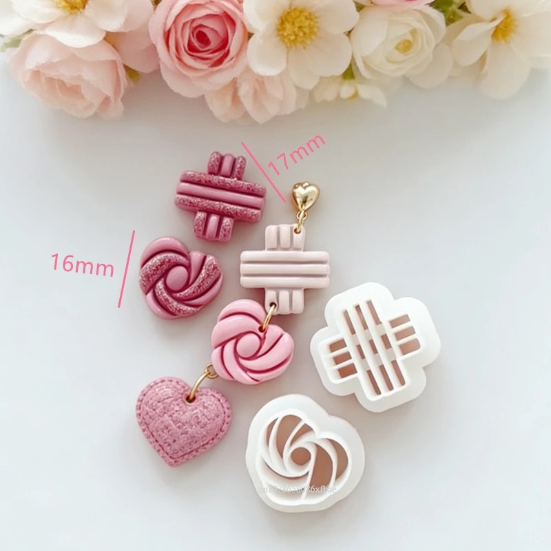 Valentine 's Heart Polymer Clay Cutters Sweet Strawberry Cherry Dessert Earrings Jewelry Pendant Making Pottery Clay Tools Mold - view 6