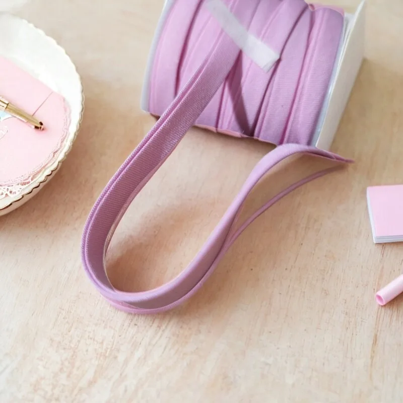 0,6 cm Reines Baumwoll-Schrägband, Vorgefaltetes Bügelfreies Weiches Bindeband für Chiffon- und Seidenstoffe, 15 Meter pro Rolle – Detail 9
