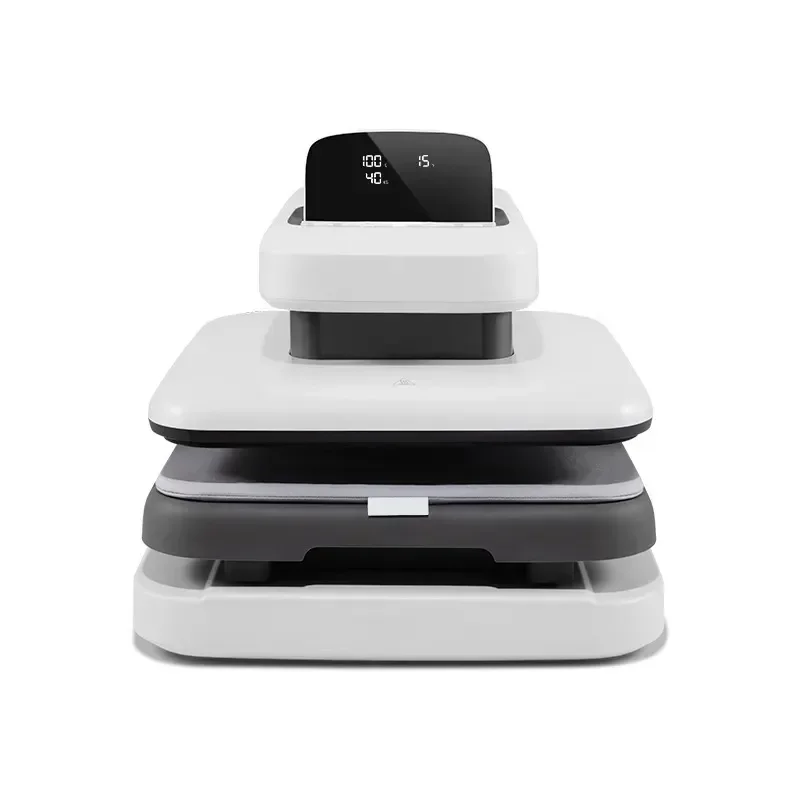 

KM автоматический термопресс 15*15 дюймов 38*38 см термопресс сублимационная передача заготовки цифровые футболки сублимационная машина