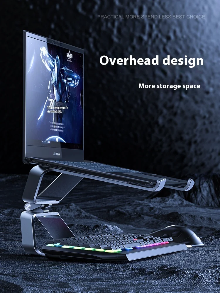 Gaming Laptop Stand Desktop Height Increasing Vertical Support Bracket Aluminum Alloy Suspended Heat Dissipation Base For Laptop