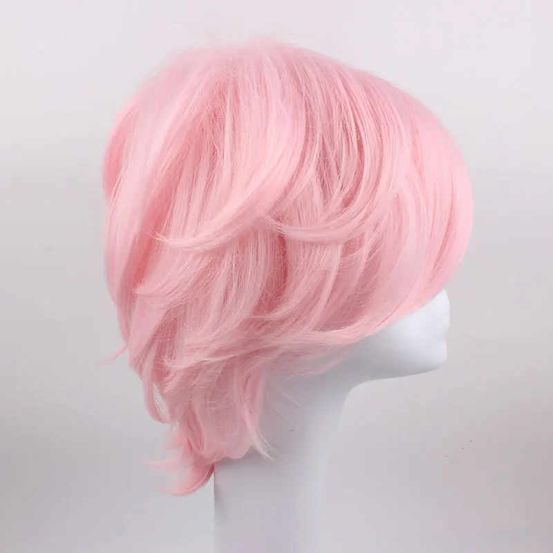 

Wig Music Mobile Game Cosplay Wig Mukai Mio Natsu Group Water Pink Upturned Style.