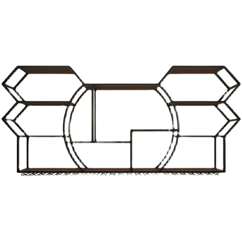 رفوف النبيذ عرض الأسود تخزين المعادن الحديثة البيرة الخمور خزائن المنزل المطبخ جدار الأثاث بار الملحقات