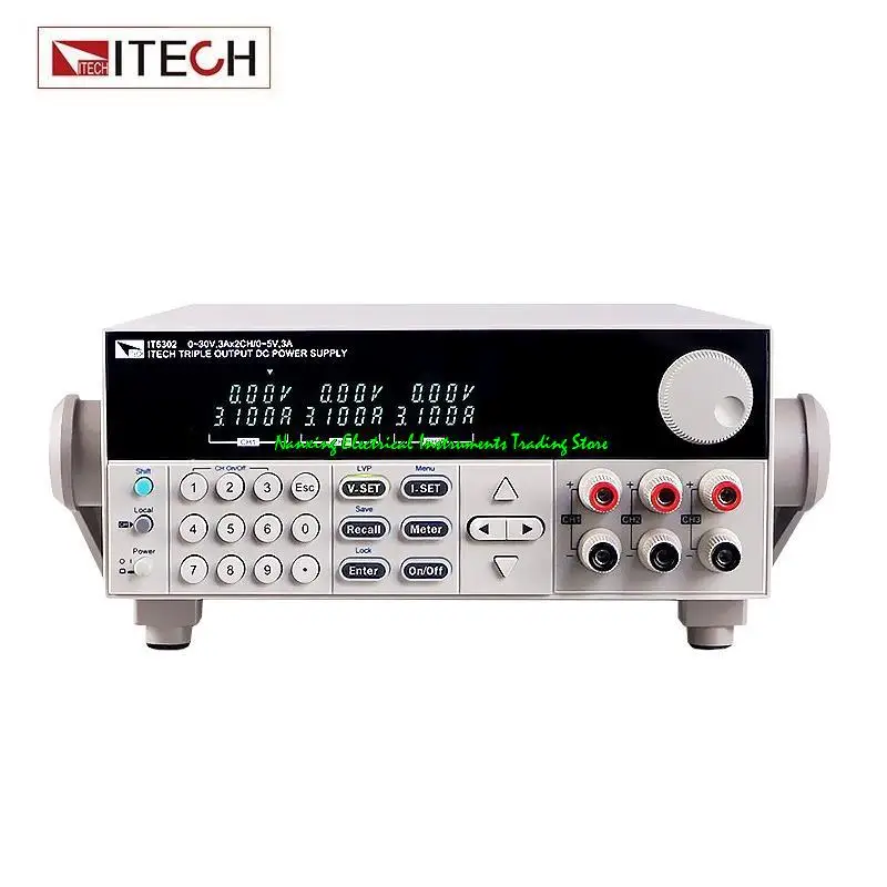 

ITECH IT6333C 3 Channel Programmable DC Power Supply 5V 3A 15W*1CH 30V 6A 180W*2CH With USB/LAN/GPIB interface