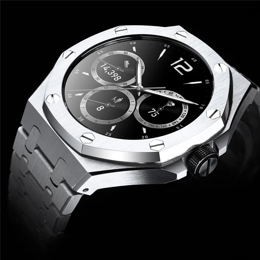 لساعة Huawei Watch GT Cyber من الفولاذ المقاوم للصدأ AP Mod Kit غطاء حماية بحزام