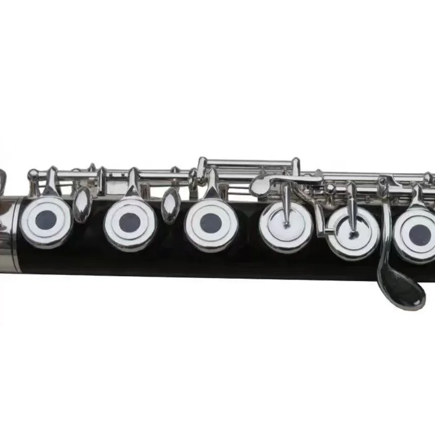 Chinese Flute Manufacture High Quality Silver Plated Key Wood Flute