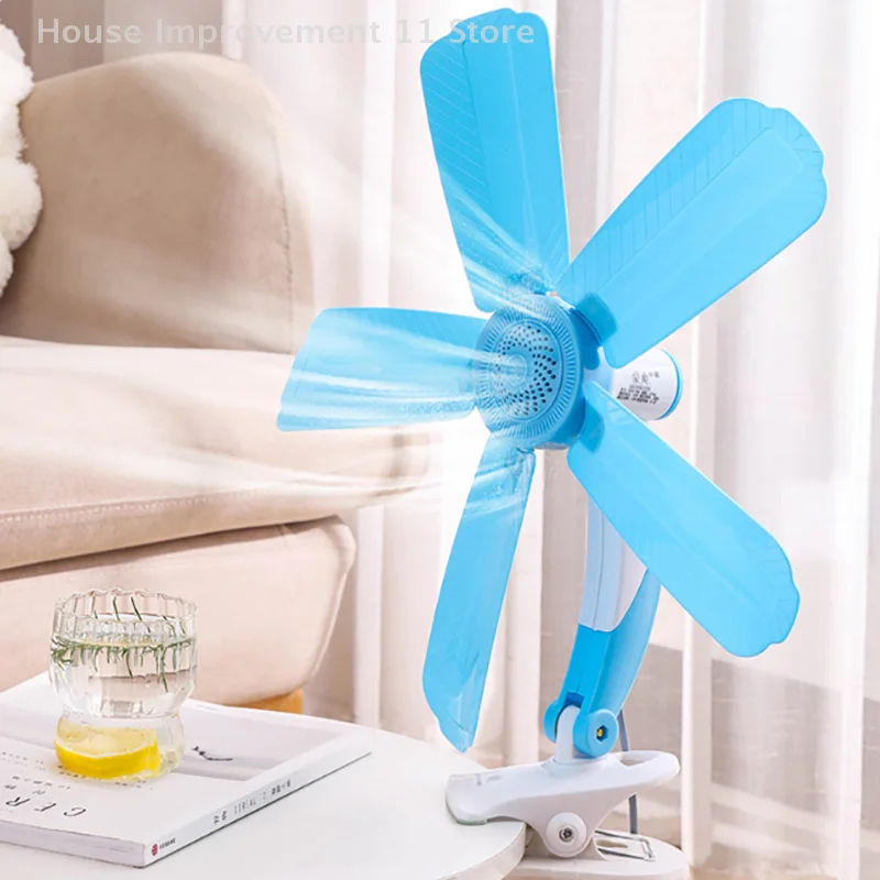 

Home Desktop Clip Fan Mini Electric Wall Mounted Office Clamp Cooling Fans Student Dorm Bed Natural Wind Ventilation 220V